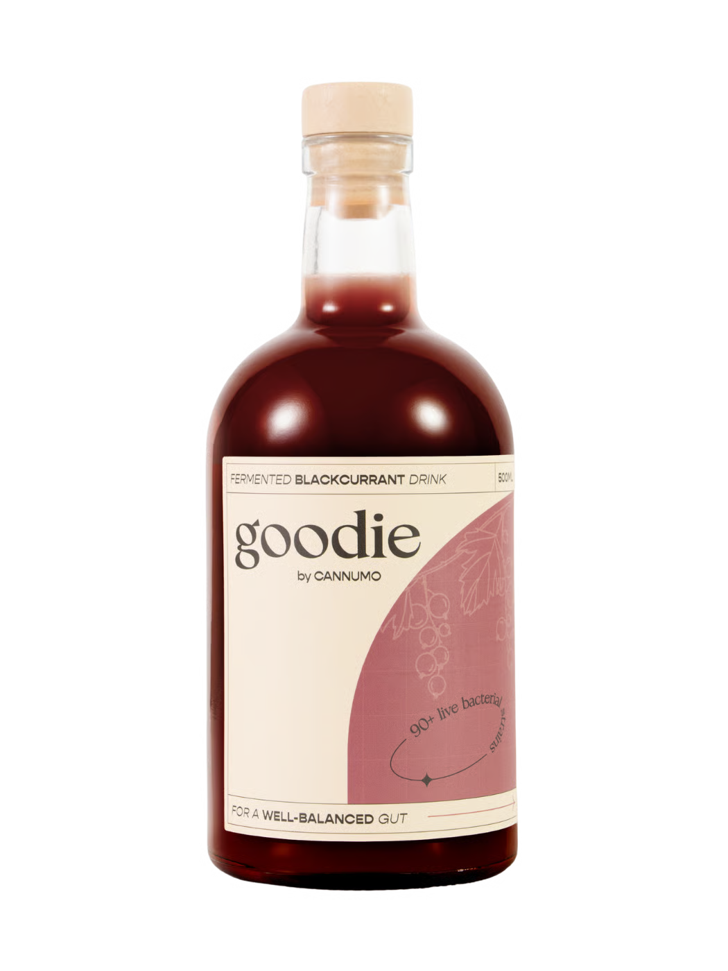 Goodie Blackcurrant fermented drink bottle
